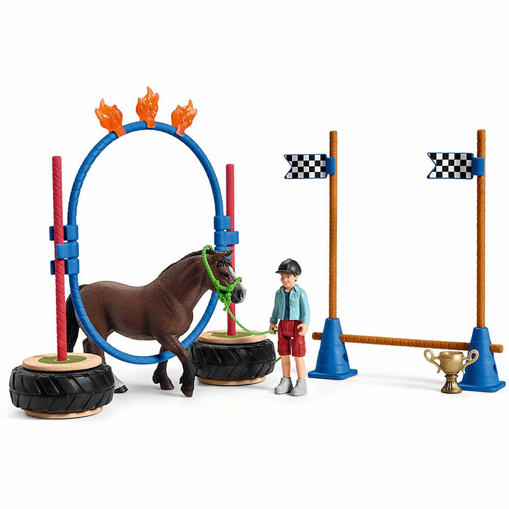 Schleich Toys Schleich Farm World Pony Agility Race Playset