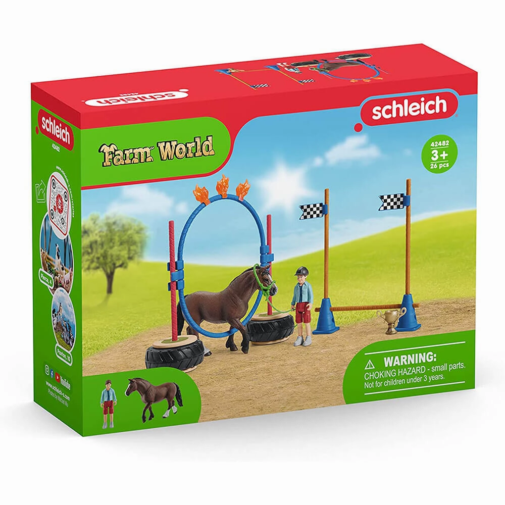 Schleich Toys Schleich Farm World Pony Agility Race Playset