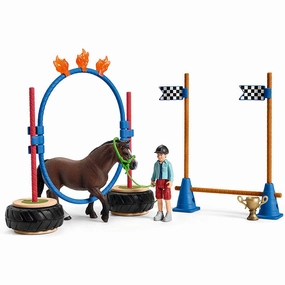 Schleich Toys Schleich Farm World Pony Agility Race Playset