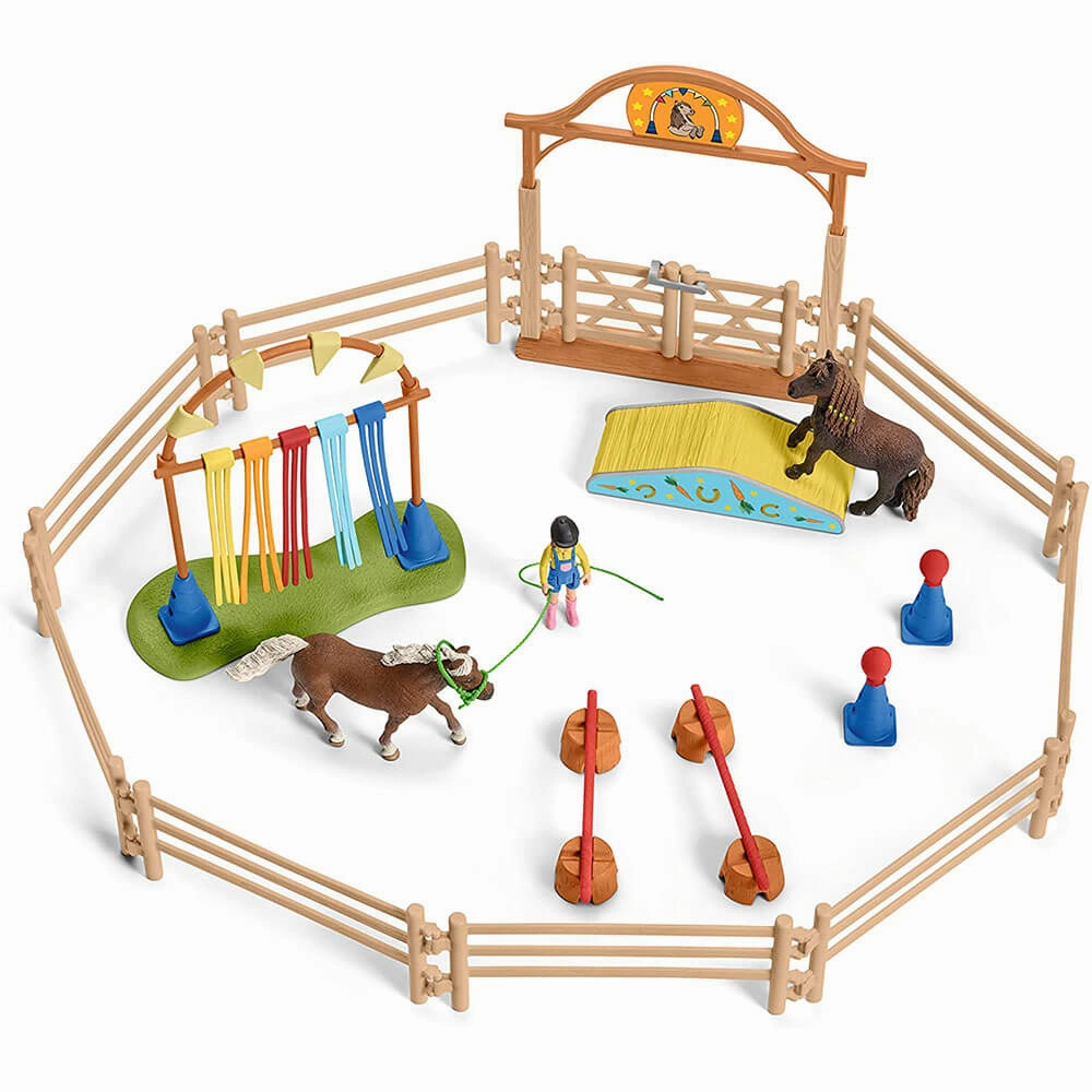 Schleich Toys Schleich Farm World Pony Agility Training Playset