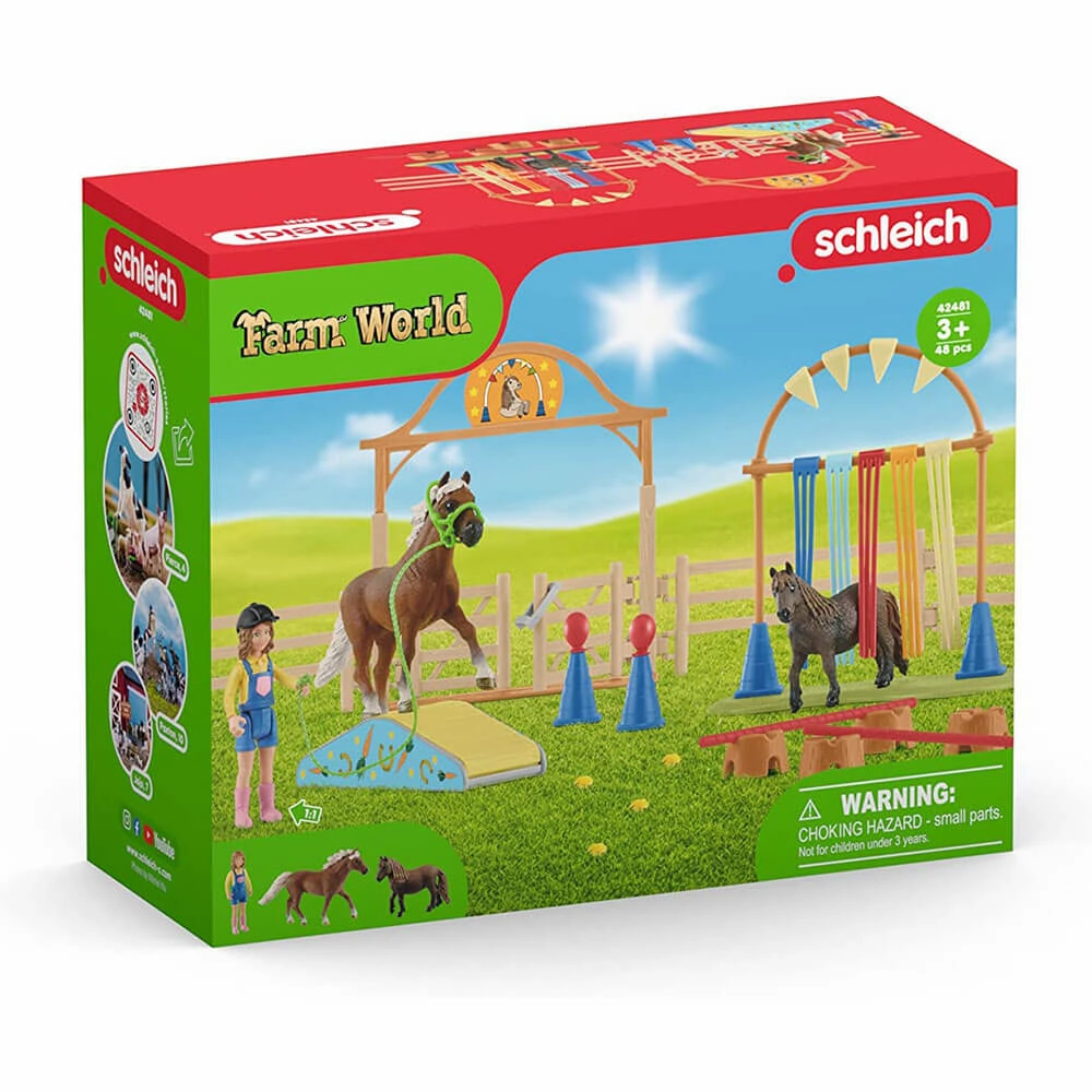 Schleich Toys Schleich Farm World Pony Agility Training Playset