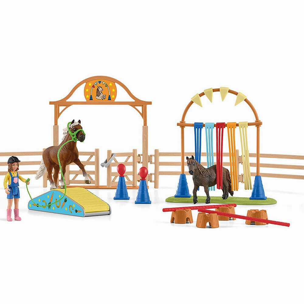 Schleich Toys Schleich Farm World Pony Agility Training Playset