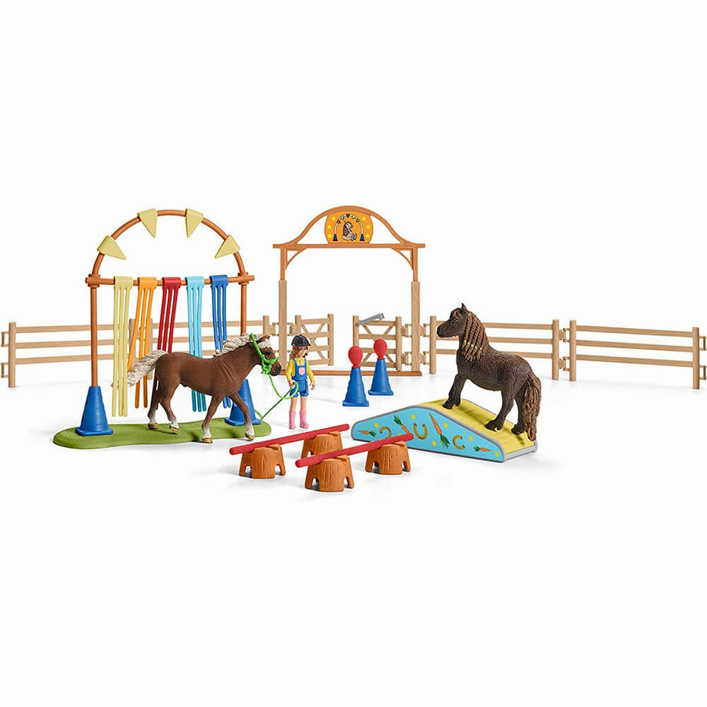 Schleich Toys Schleich Farm World Pony Agility Training Playset