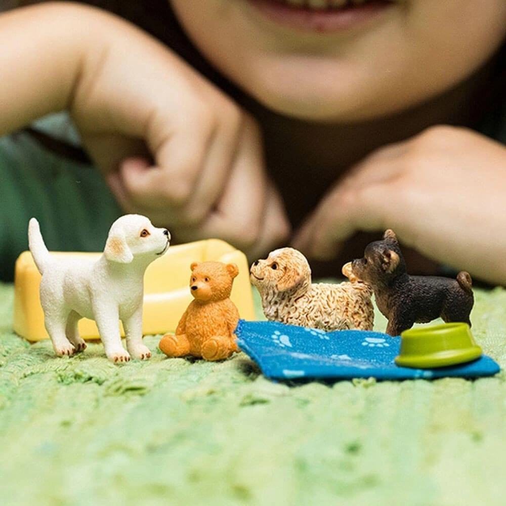 Schleich Toys Schleich Farm World Puppy Pen Playset