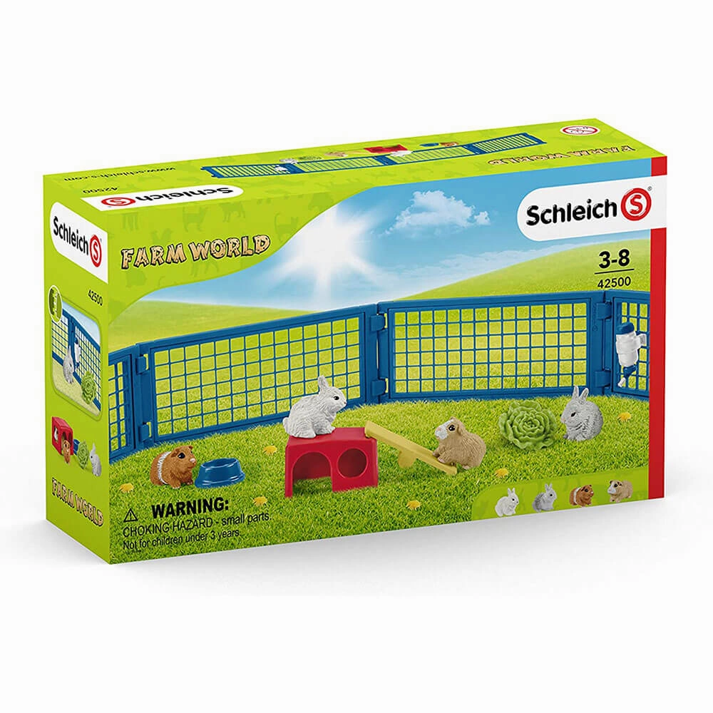 Schleich Toys Schleich Farm World Rabbit and Guinea Pig Hutch Playset