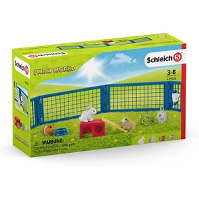 Schleich Toys Schleich Farm World Rabbit and Guinea Pig Hutch Playset