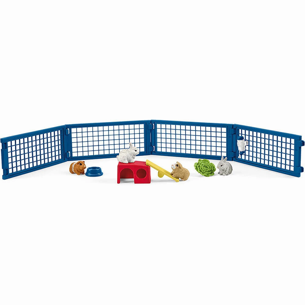 Schleich Toys Schleich Farm World Rabbit and Guinea Pig Hutch Playset