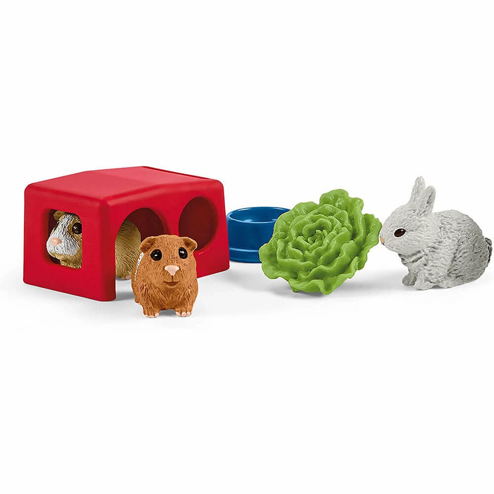 Schleich Toys Schleich Farm World Rabbit and Guinea Pig Hutch Playset