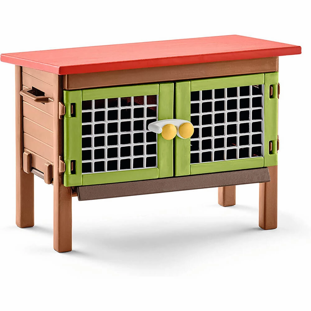 Schleich Toys Schleich Farm World Rabbit Hutch Playset
