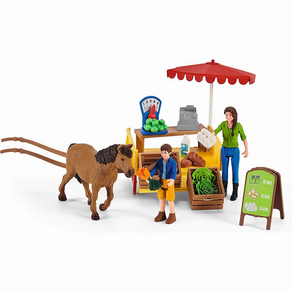Schleich Toys Schleich Farm World Sunny Day Mobile Farm Stand Playset