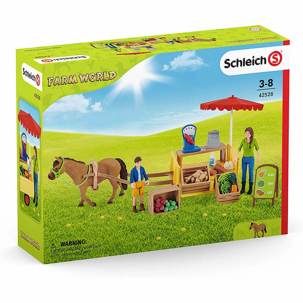 Schleich Toys Schleich Farm World Sunny Day Mobile Farm Stand Playset
