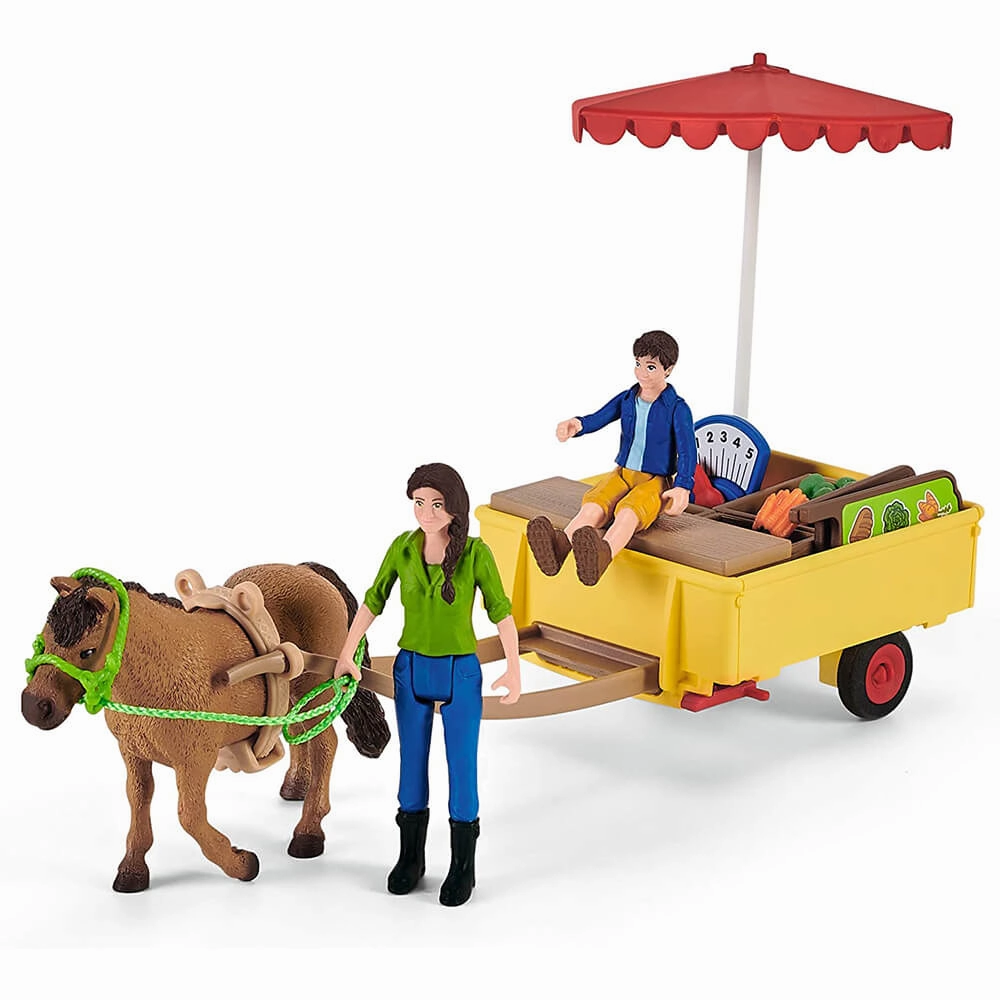 Schleich Toys Schleich Farm World Sunny Day Mobile Farm Stand Playset