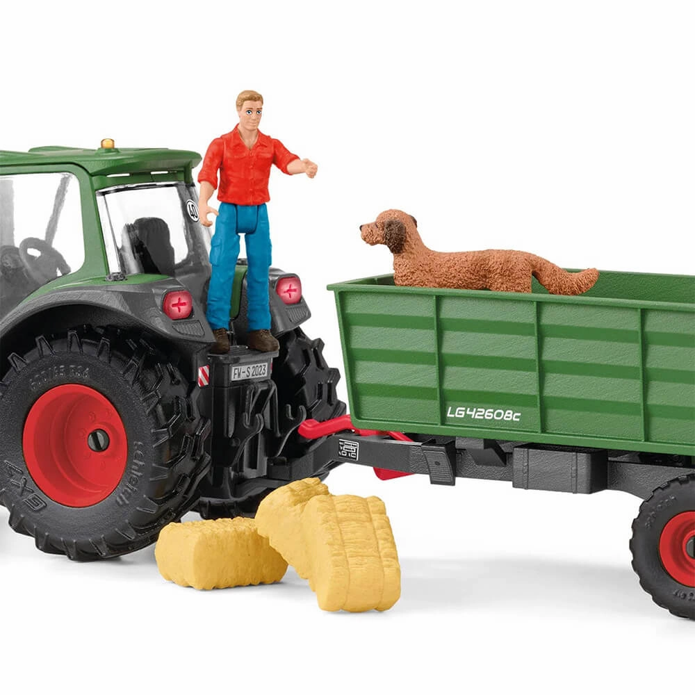 Schleich Toys Schleich Farm World Tractor with Trailer