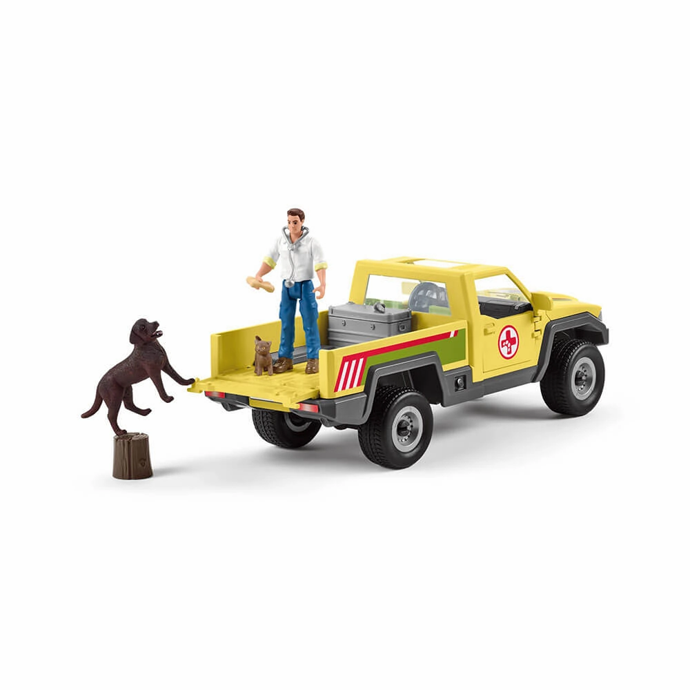 Schleich Toys Schleich Farm World Veterinarian Visit At The Farm Playset