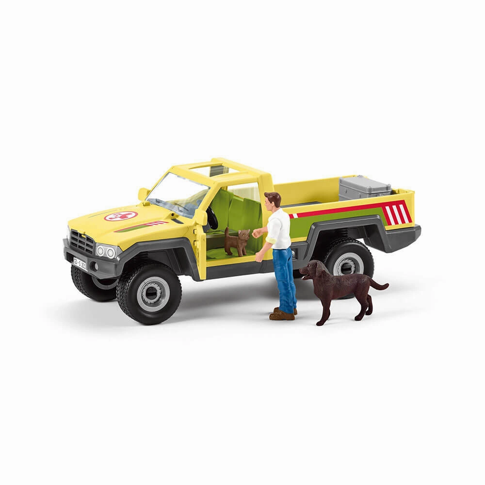 Schleich Toys Schleich Farm World Veterinarian Visit At The Farm Playset