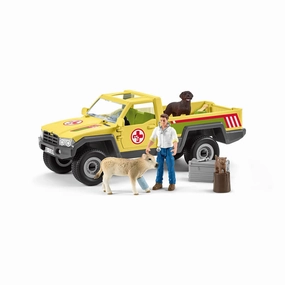 Schleich Toys Schleich Farm World Veterinarian Visit At The Farm Playset