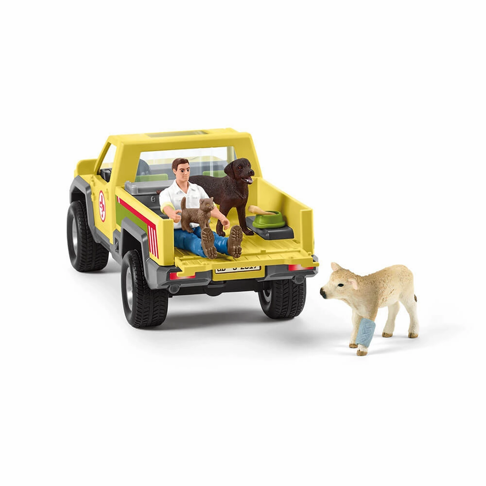 Schleich Toys Schleich Farm World Veterinarian Visit At The Farm Playset