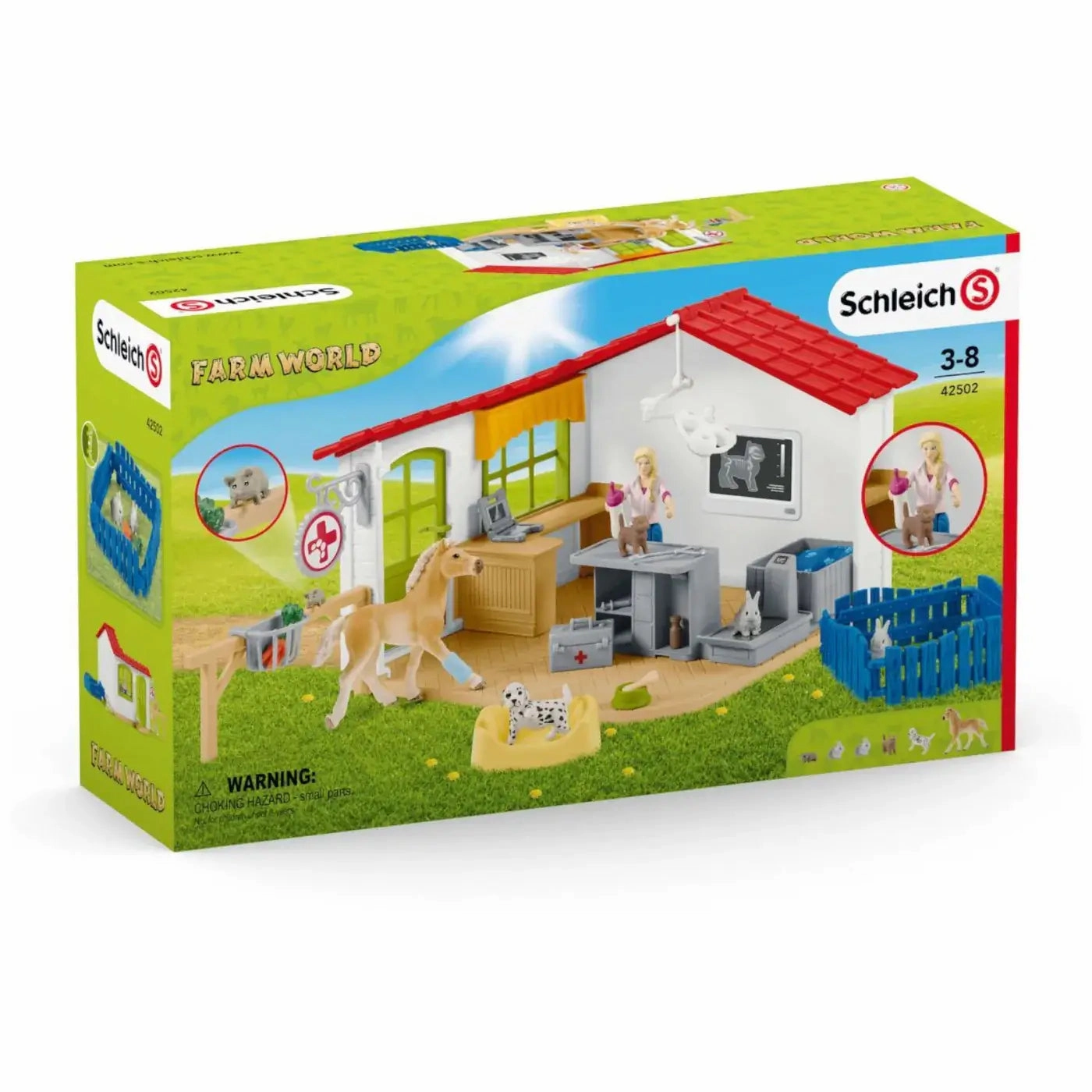 Schleich Toys Schleich Farm World Veterinary Practice with Pets Playset