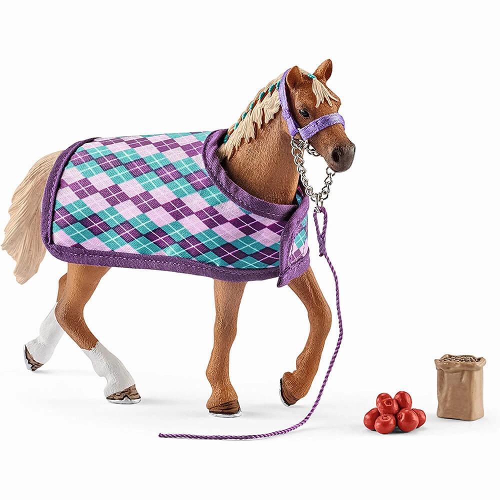 Schleich Toys Schleich Horse Club English Thoroughbred with Blanket