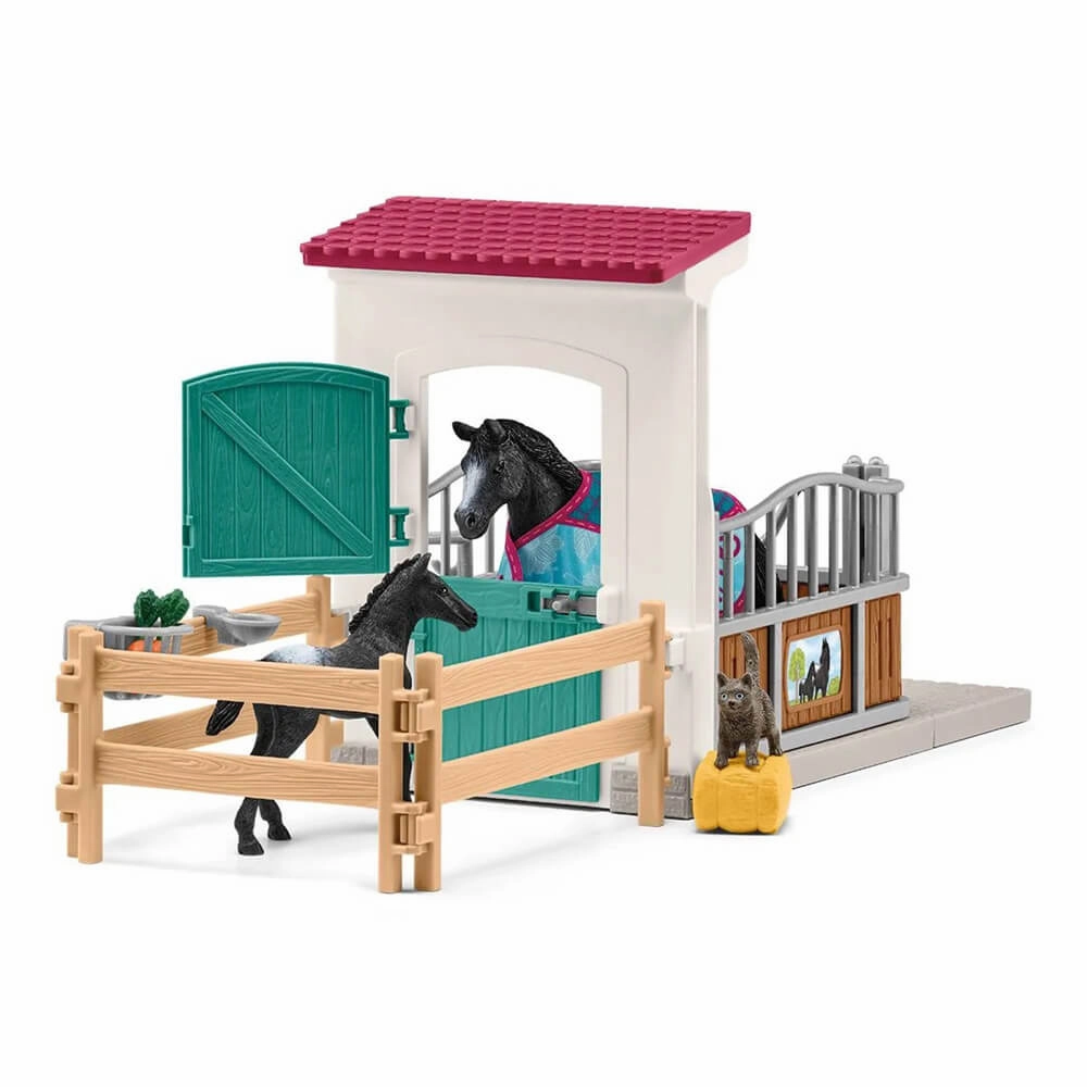 Schleich Toys Schleich Horse Club Horse Box With Mare And Foal (42611)