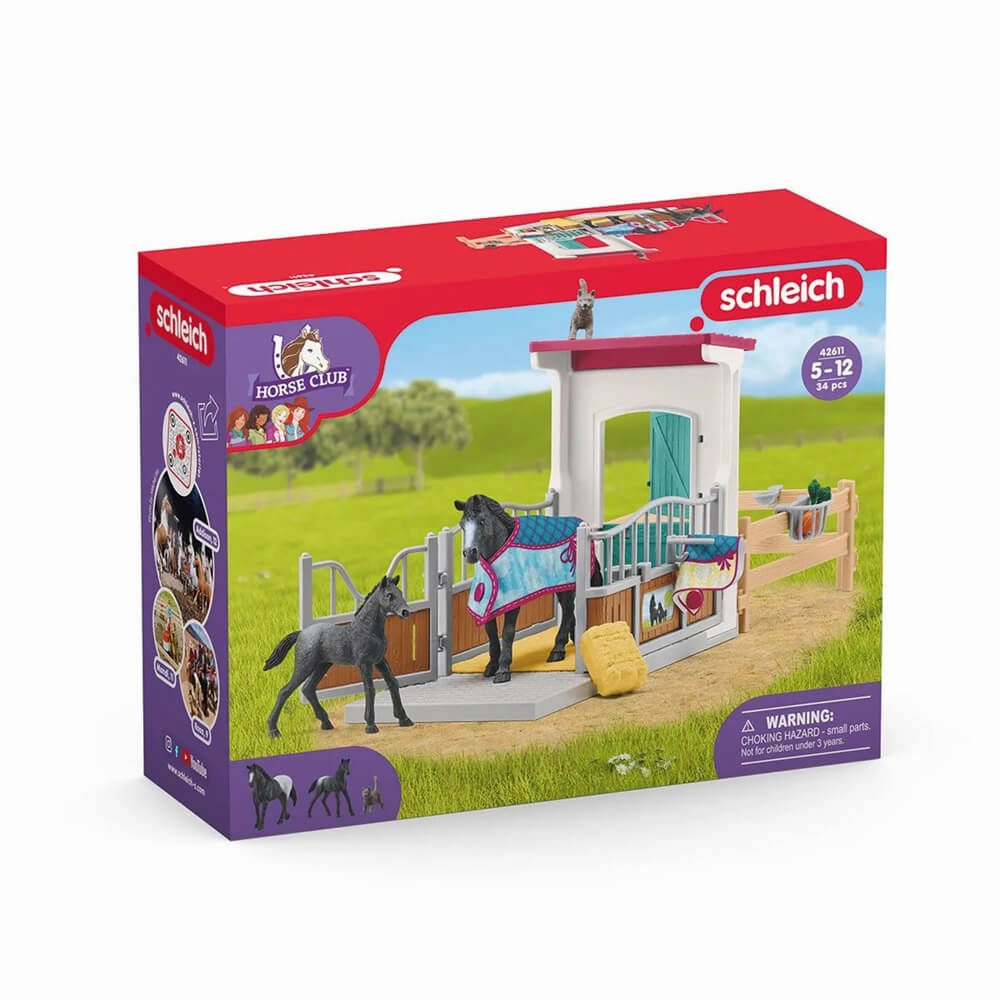 Schleich Toys Schleich Horse Club Horse Box With Mare And Foal (42611)