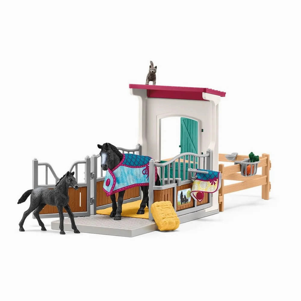 Schleich Toys Schleich Horse Club Horse Box With Mare And Foal (42611)
