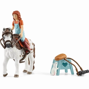 Schleich Toys Schleich Horse Club Horse Club Mia & Spotty Playset