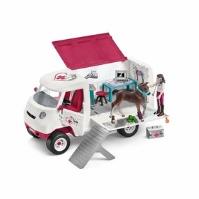 Schleich Toys Schleich Horse Club Mobile Vet with Hanoverian Foal (42439)