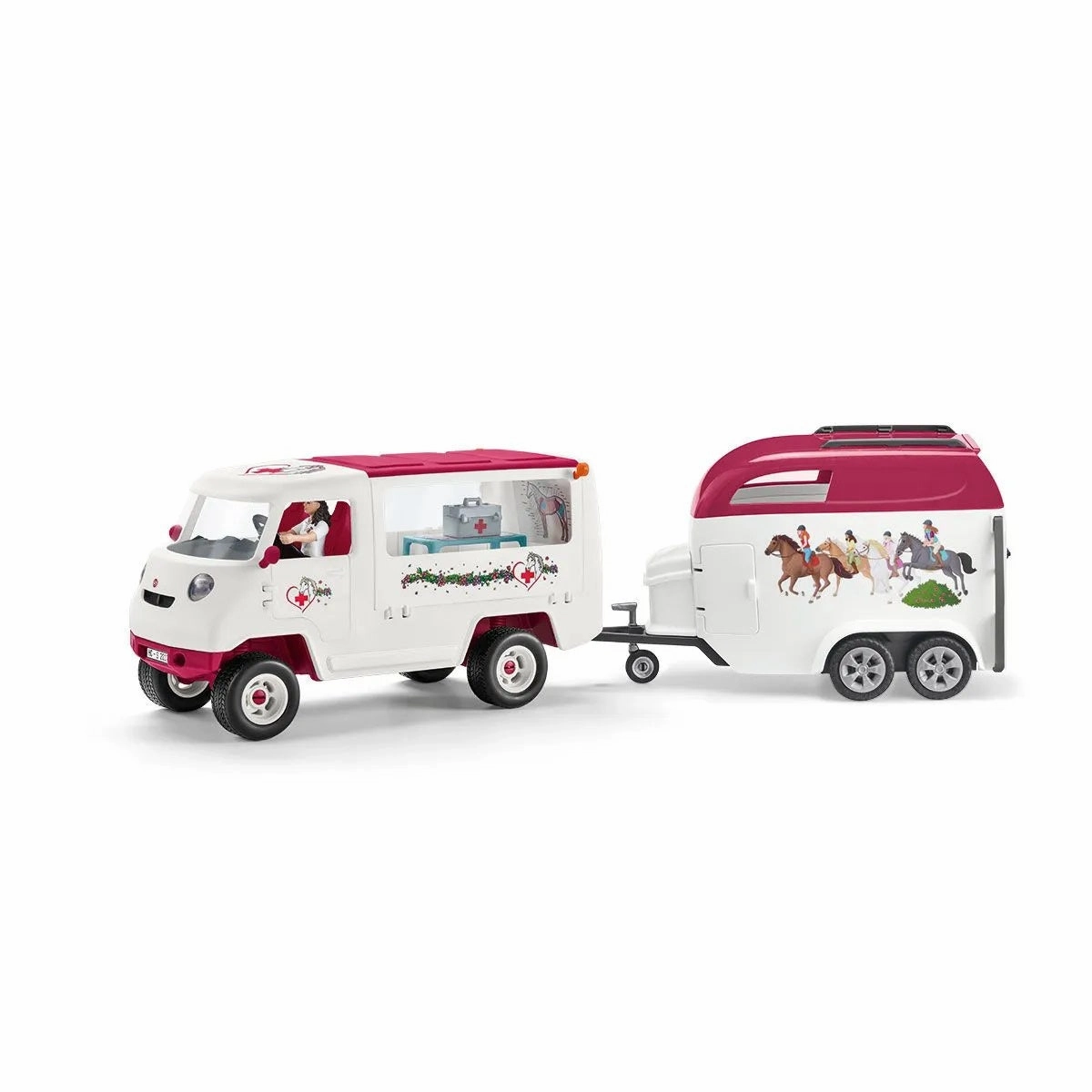 Schleich Toys Schleich Horse Club Mobile Vet with Hanoverian Foal (42439)