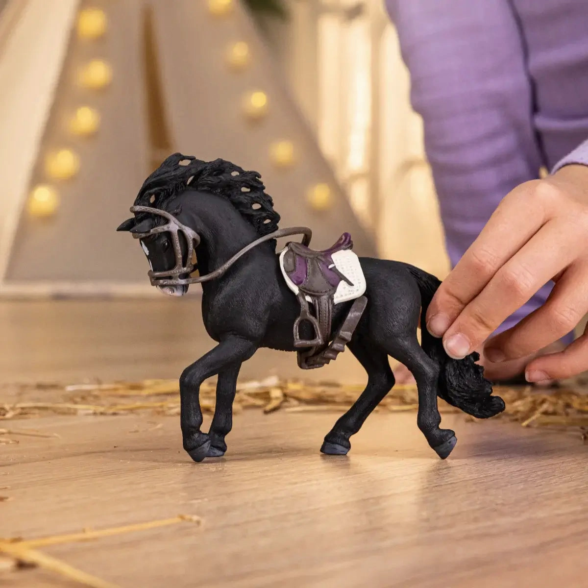 Schleich Toys Schleich Horse Club Pura Raza Espanola Stallion with Saddle and Bridle