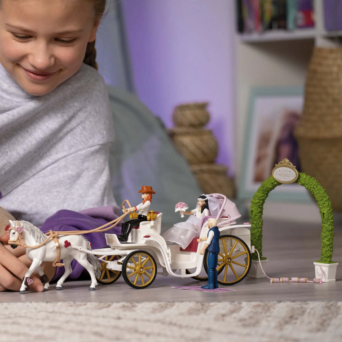 Schleich Toys Schleich Horse Club Wedding Carriage Set