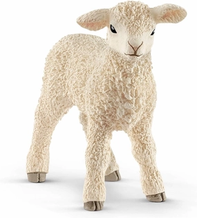 Schleich Toys Schleich Lamb Farm World Toy Figurine - Realistic Hand-Painted Farm Animal for Kids Aged 3 