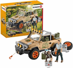Schleich Toys Schleich Wild Life 42410 4x4 Vehicle With Winch
