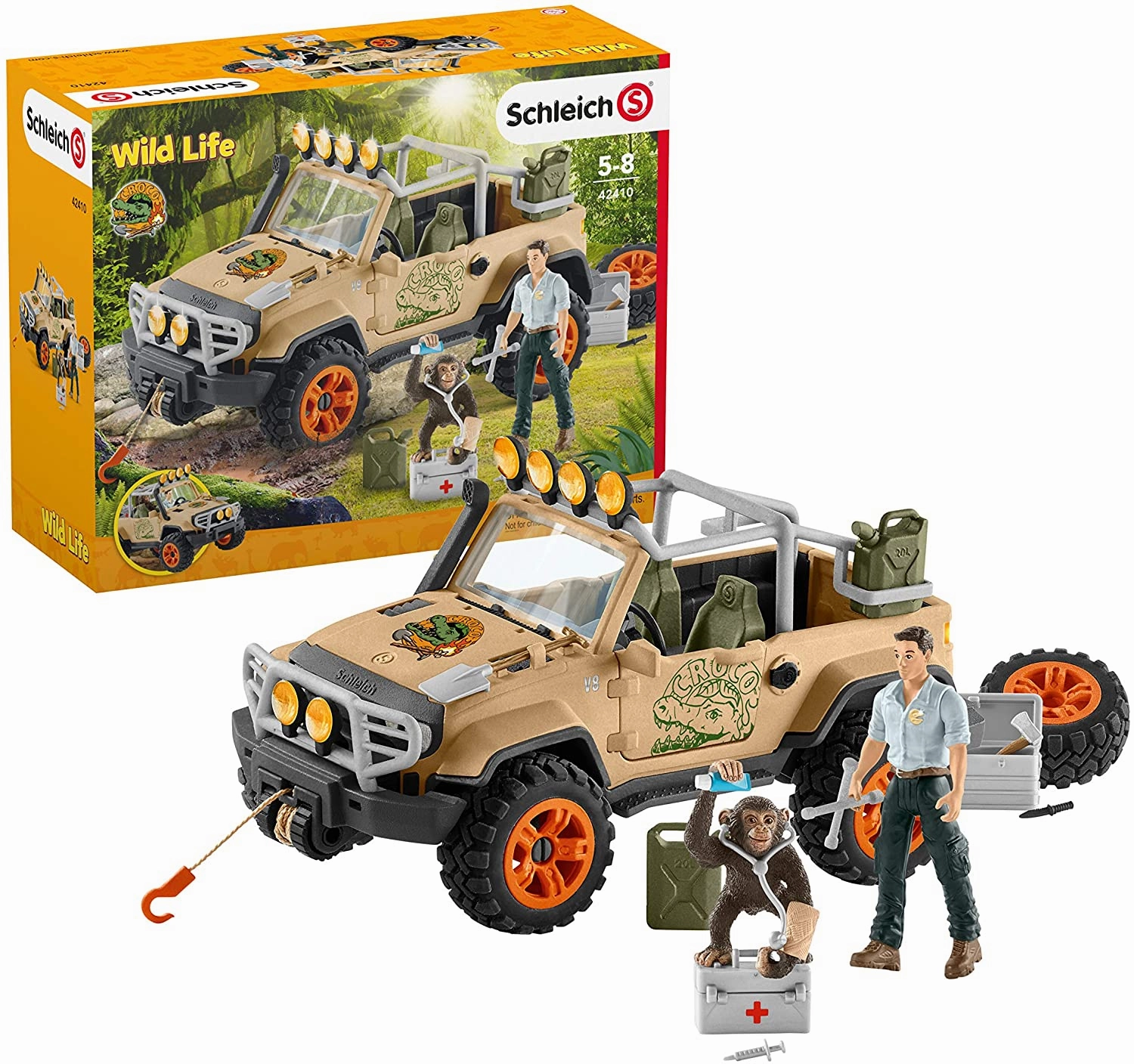 Schleich Toys Schleich Wild Life 42410 4x4 Vehicle With Winch