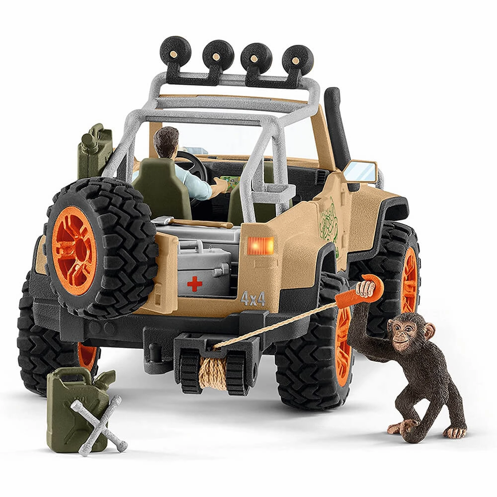 Schleich Toys Schleich Wild Life 4X4 Vehicle with Winch Playset