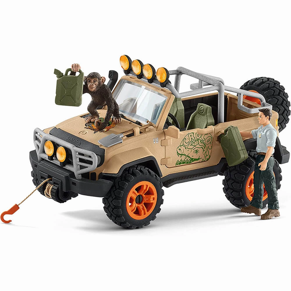 Schleich Toys Schleich Wild Life 4X4 Vehicle with Winch Playset