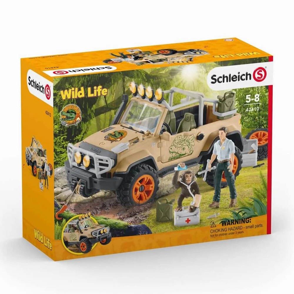 Schleich Toys Schleich Wild Life 4X4 Vehicle with Winch Playset