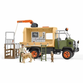 Schleich Toys Schleich Wild Life Animal Rescue Large Truck Playset
