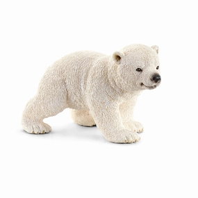 Schleich Toys Schleich Wild Life Walking Polar Bear Cub Animal Figure