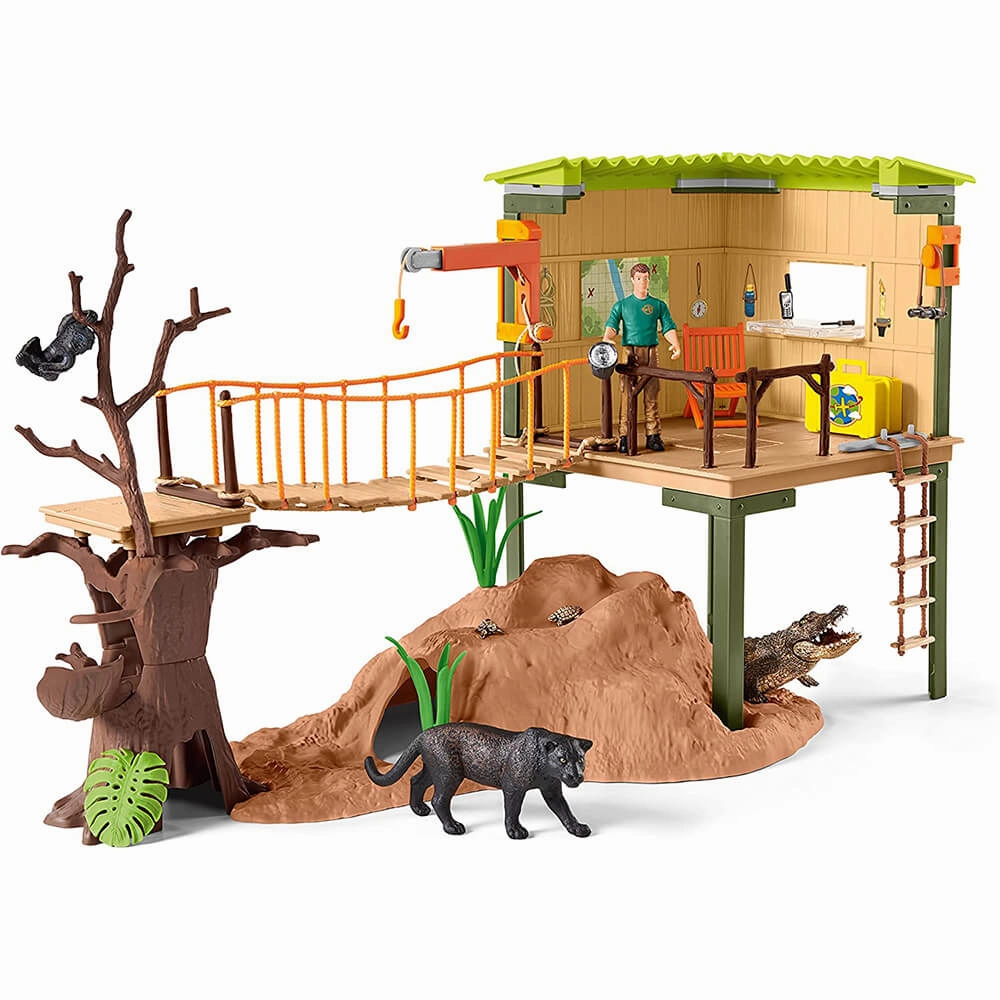 Schleich Toys Schleich Wild Life Wild Life Ranger Adventure Station Playset