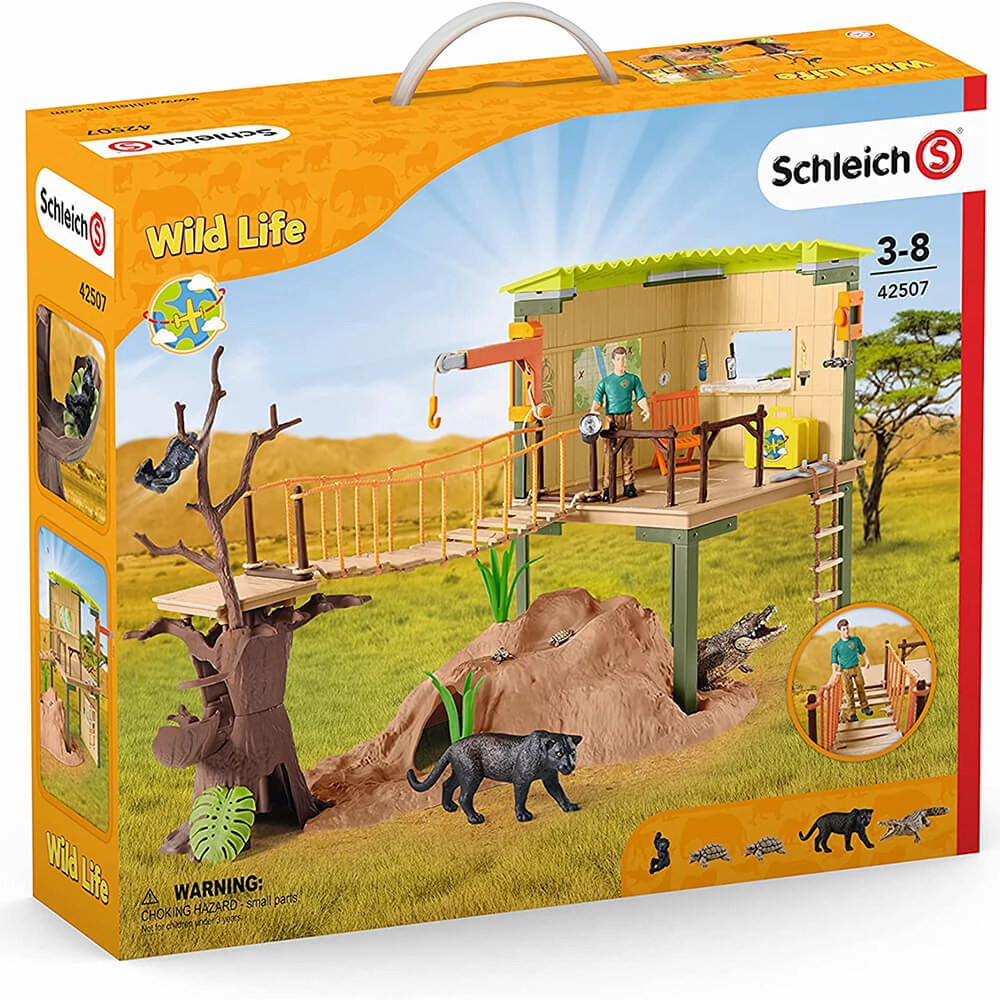Schleich Toys Schleich Wild Life Wild Life Ranger Adventure Station Playset