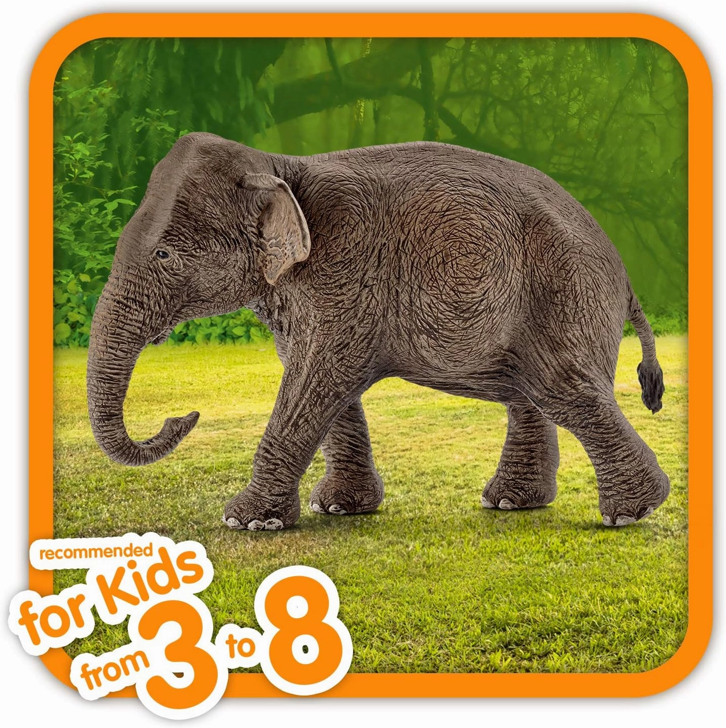 Schleich Toys Schleich Wildlife Asian Elephant - Female Animal Figure (14753)