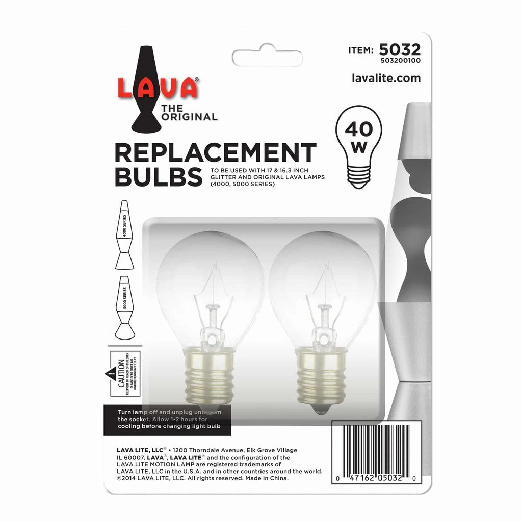Schylling Toys 40 Watt Bulb 2PK Lava Lamp