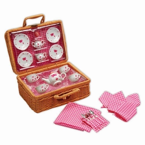 Schylling Toys Butterfly Teaset Basket