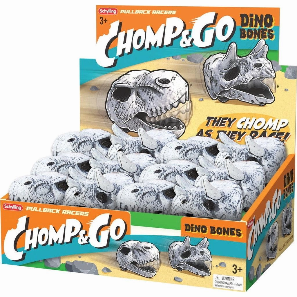 Schylling Toys Chomp & Go Dino Skulls