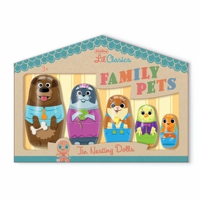 Schylling Toys Family Pets Tin Nesting Dolls