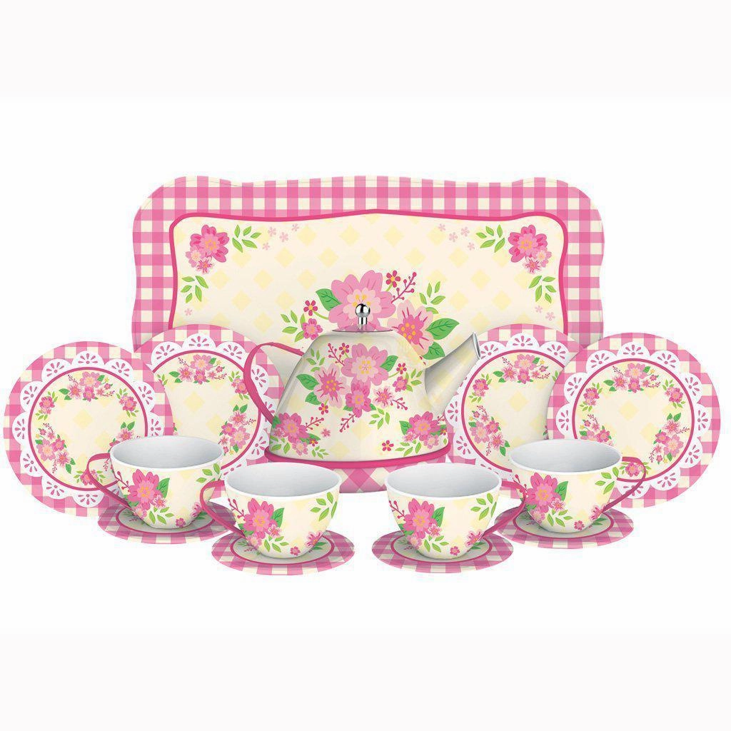 Schylling Toys Fancy Tin Tea Set