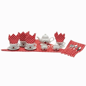 Schylling Toys Schylling Ladybug Tea Set Basket