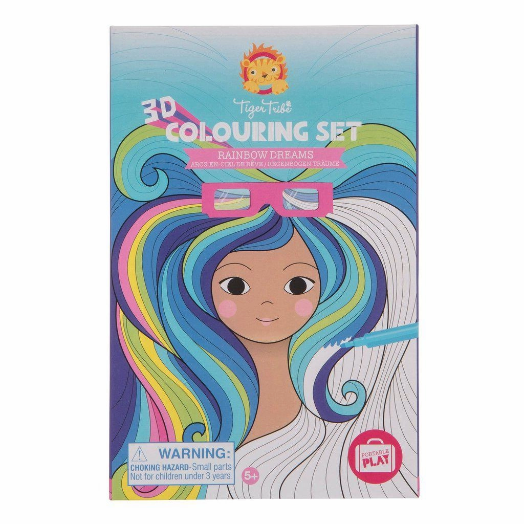 Schylling Toys Schylling Rainbow Dreams  3D Coloring Set