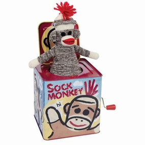Schylling Toys Sock Monkey Jack In The Box